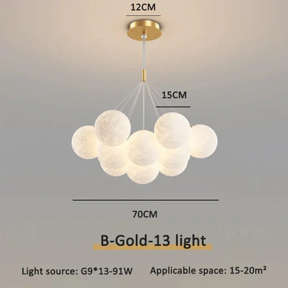 Cream Ball LED Pendant Light