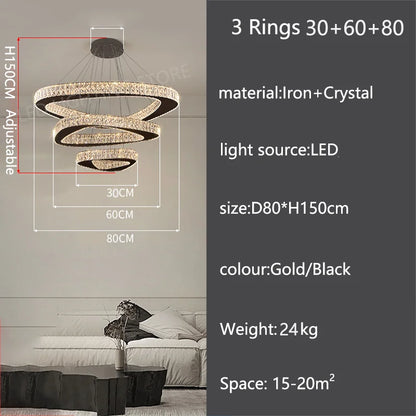 Modern Luxury Pendant Chandelier for Living Room