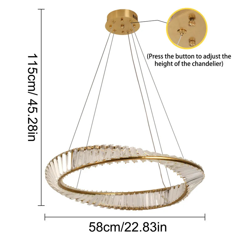 Modern LED Ring Chandelier