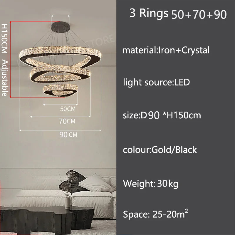 Modern Luxury Pendant Chandelier for Living Room