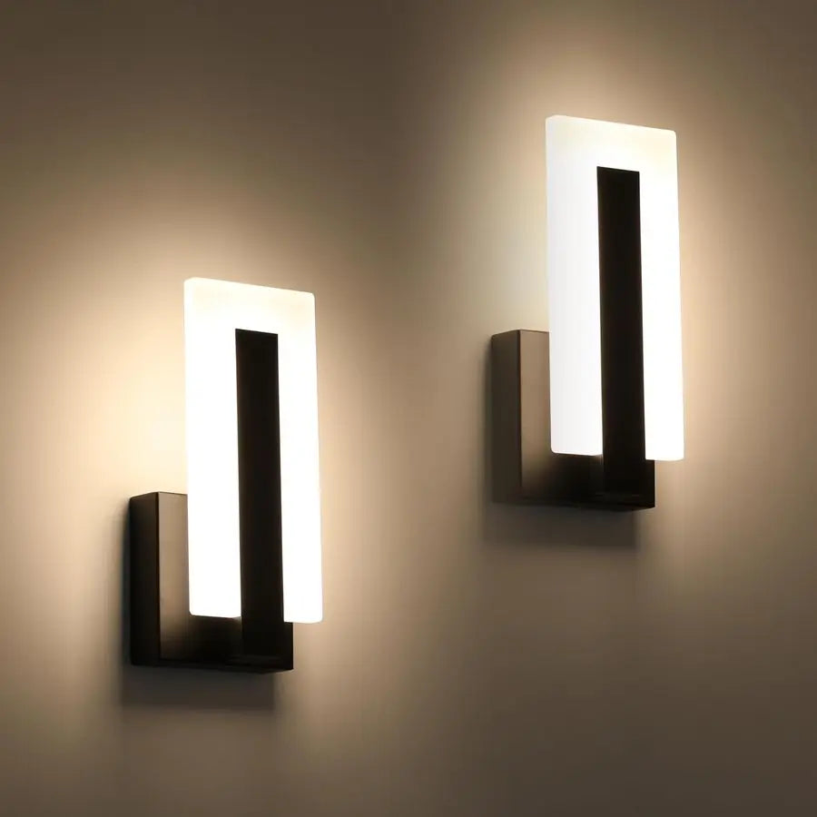 Modern LED Wall Sconces Up and Down Set of Two