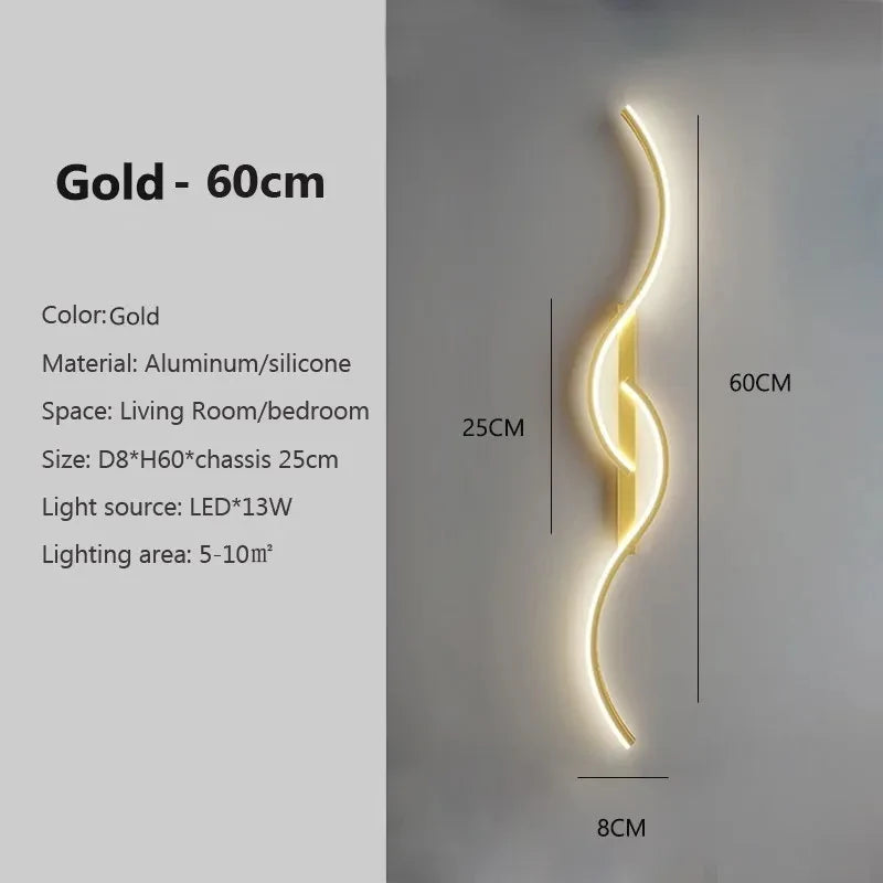 Modern LED Long Strip Wall Sconce Lamp
