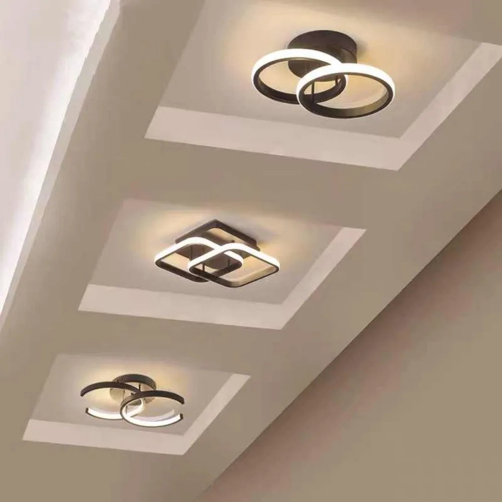 Creative Double Ring LED Ceiling Lamp