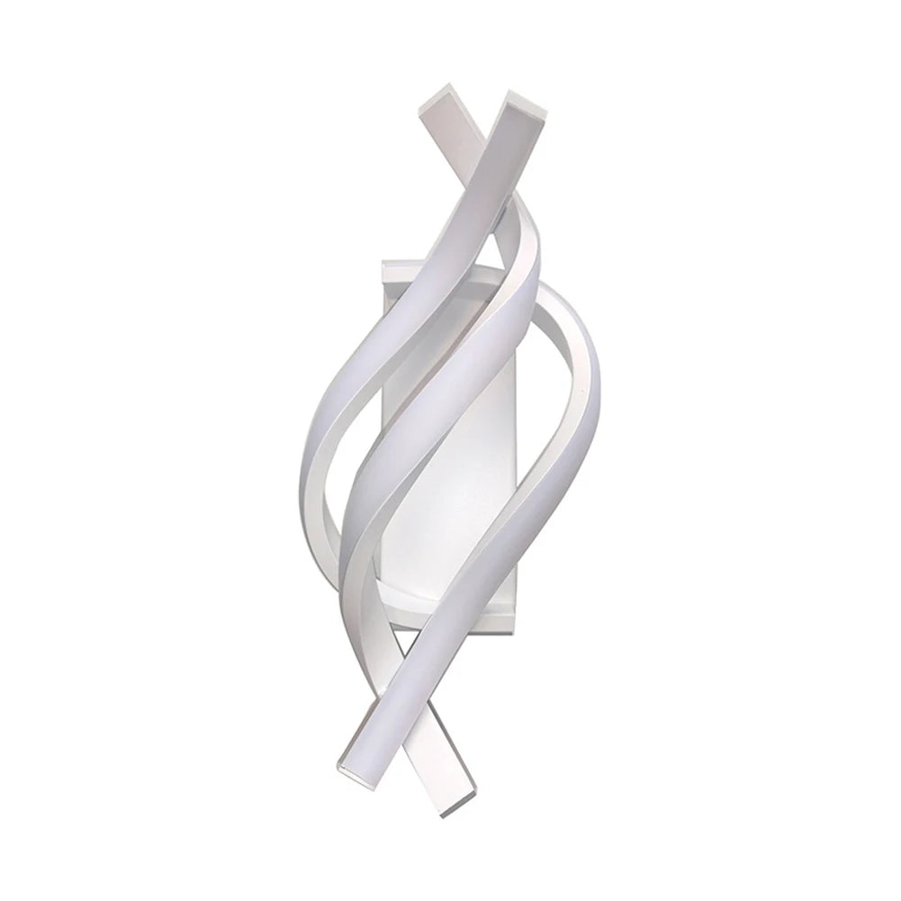 18W Curved LED Wall Sconce – Modern Bedside Light