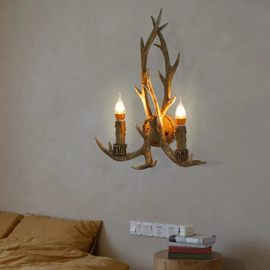 Retro Antler LED Wall Lamp
