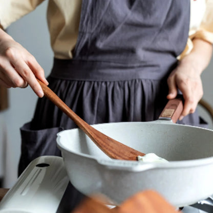 Wooden Kitchen Utensil Set with Holder
