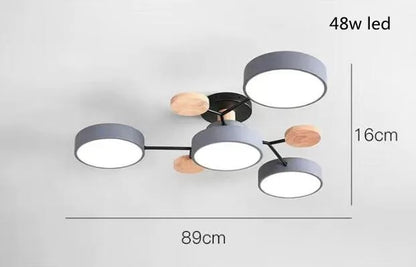 3-Color LED Ceiling Chandelier for Home
