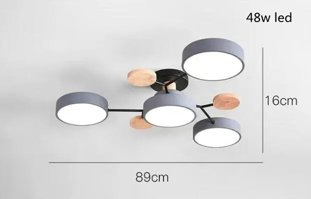 3-Color LED Ceiling Light – Modern Style