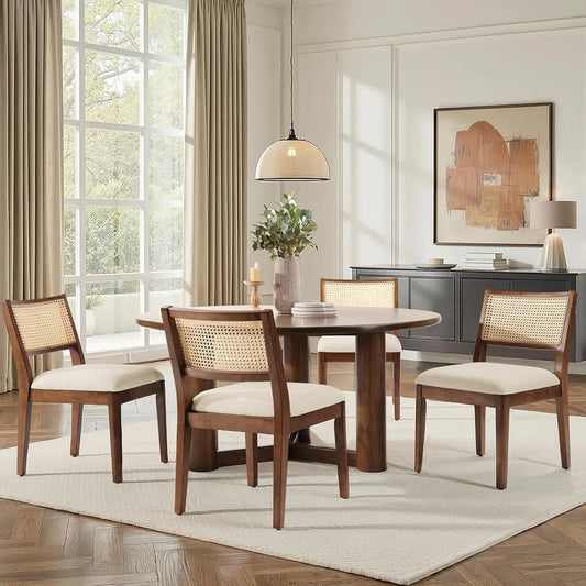Rattan Dining Chairs Set of 4