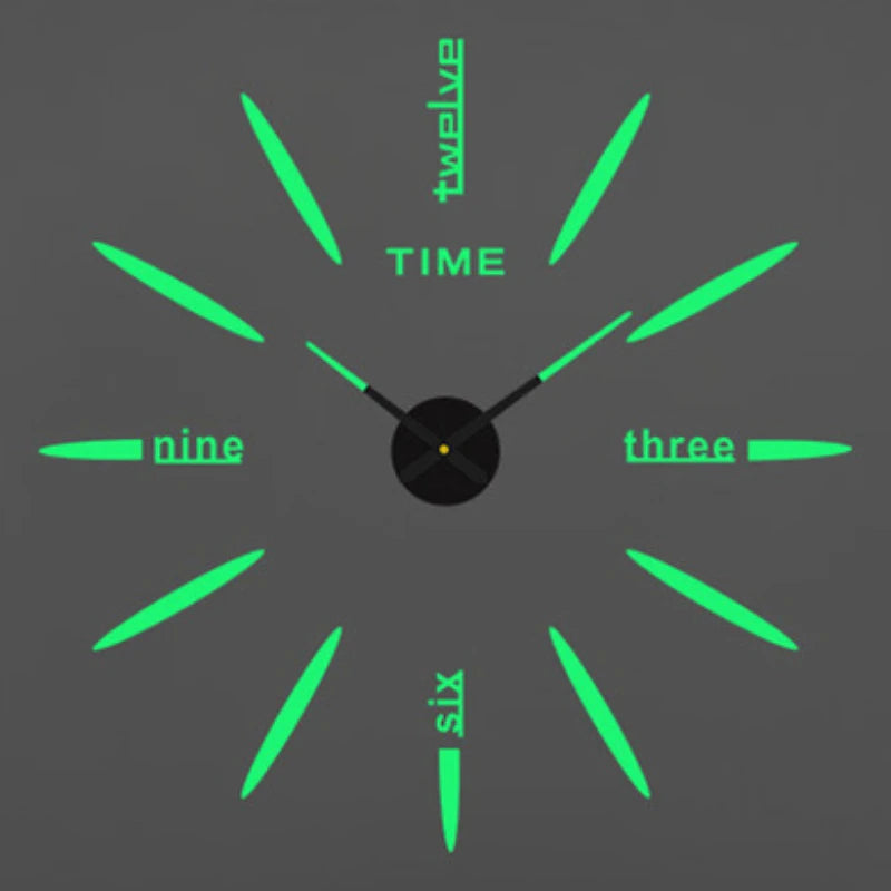 3D DIY Luminous Wall Clock