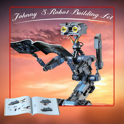 Johnny 5 Military Robot Building Blocks Action Figure Set