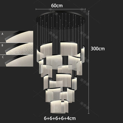 modern home staircase chandelier,