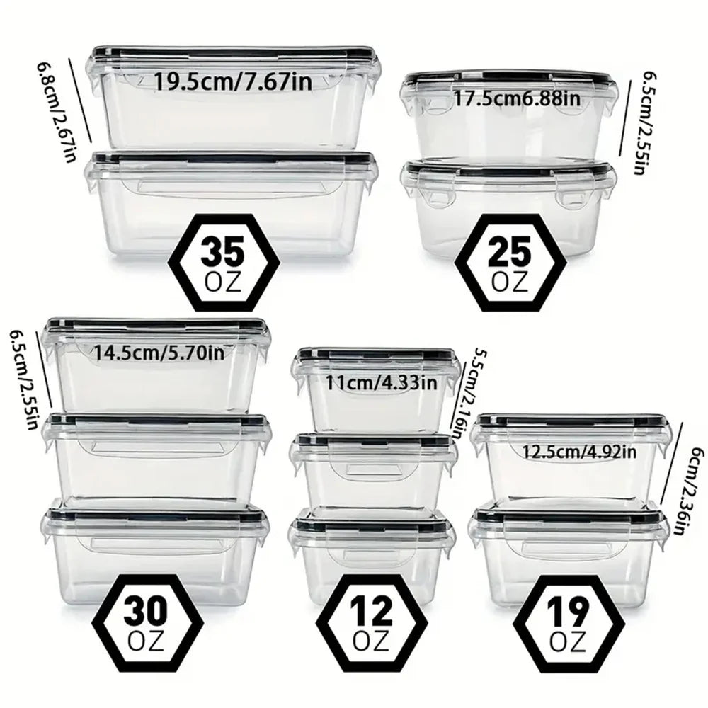 12PCS Airtight Food Container Set