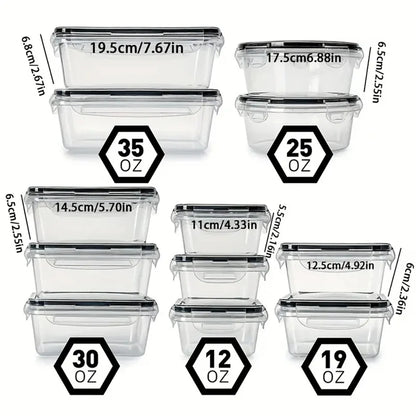 12PCS Airtight Food Container Set