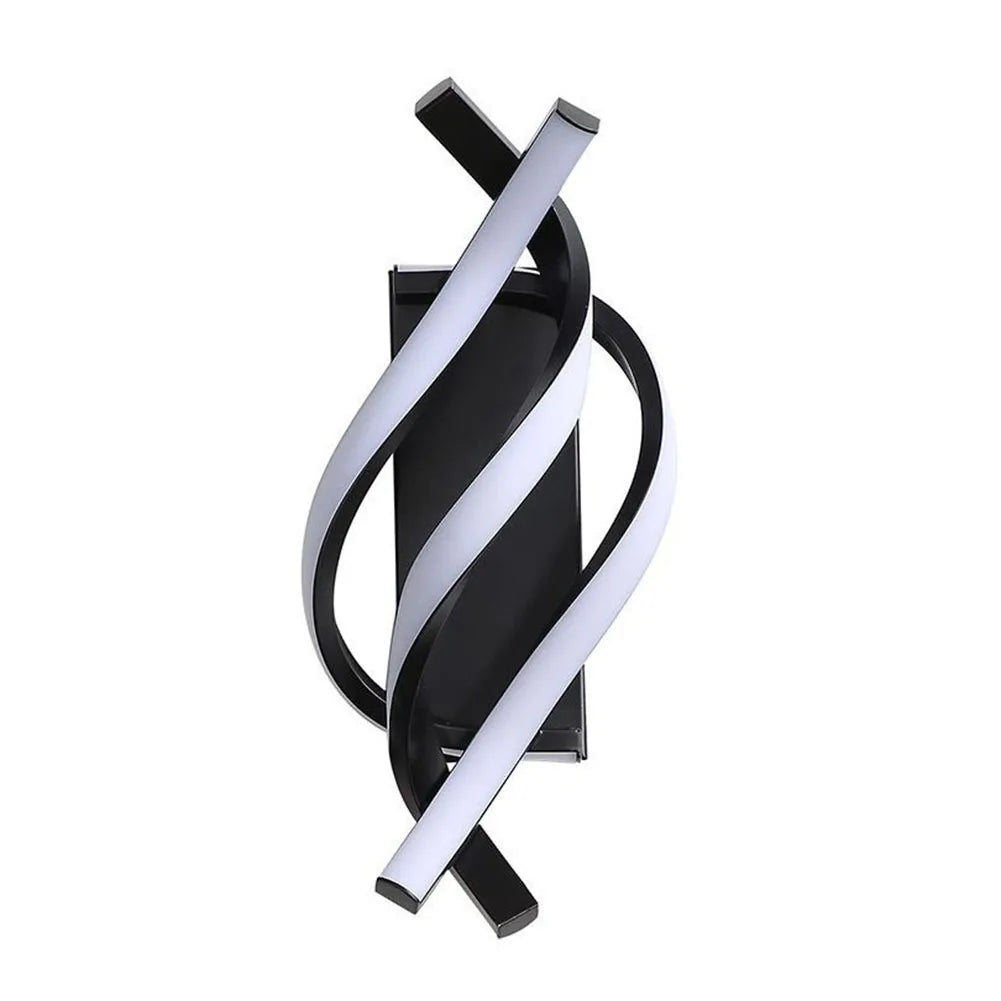 18W Curved LED Wall Sconce – Modern Bedside Light