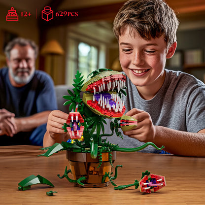 Audrey II Piranha Plant Building Blocks Set (629 Pieces)