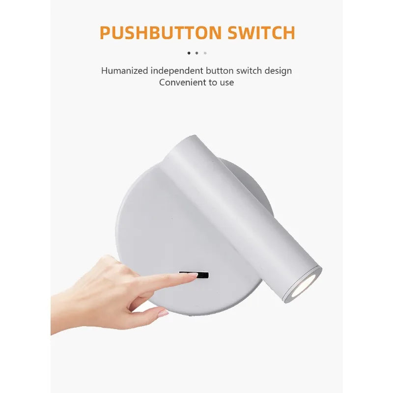 Adjustable LED Reading Wall Light – Modern Bedside Lamp