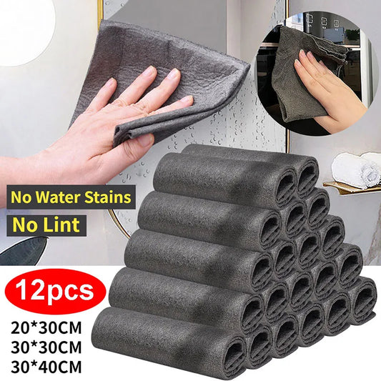 Lint-Free Microfiber Window Cleaning Towel