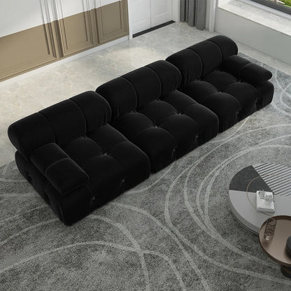 Modern Velvet Sectional Sofa-104/Inch