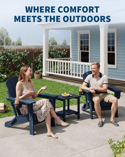 Folding Adirondack Chair with Cup Holder