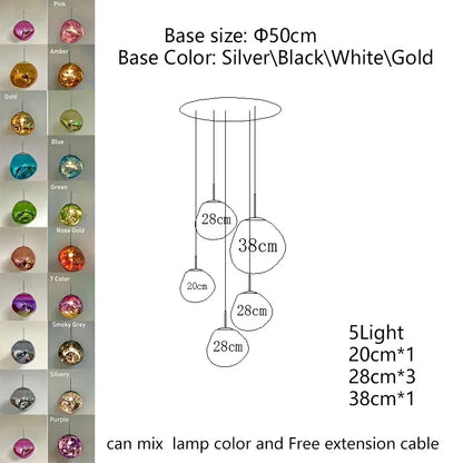 Modern Lava LED Pendant Lamp