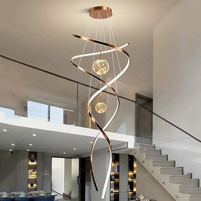 Modern LED Pendant Chandelier for Living Room & Staircase