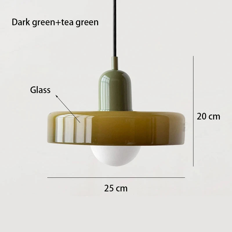 Modern Bauhaus Glass Pendant Light