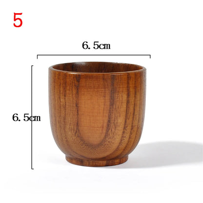Wooden Big Belly Handmade Natural Spruce Wood Cups