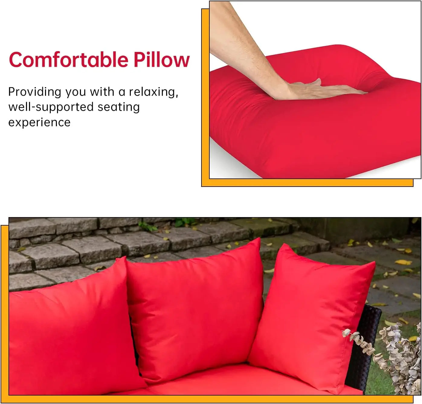 5-Piece Outdoor Wicker Sectional Set