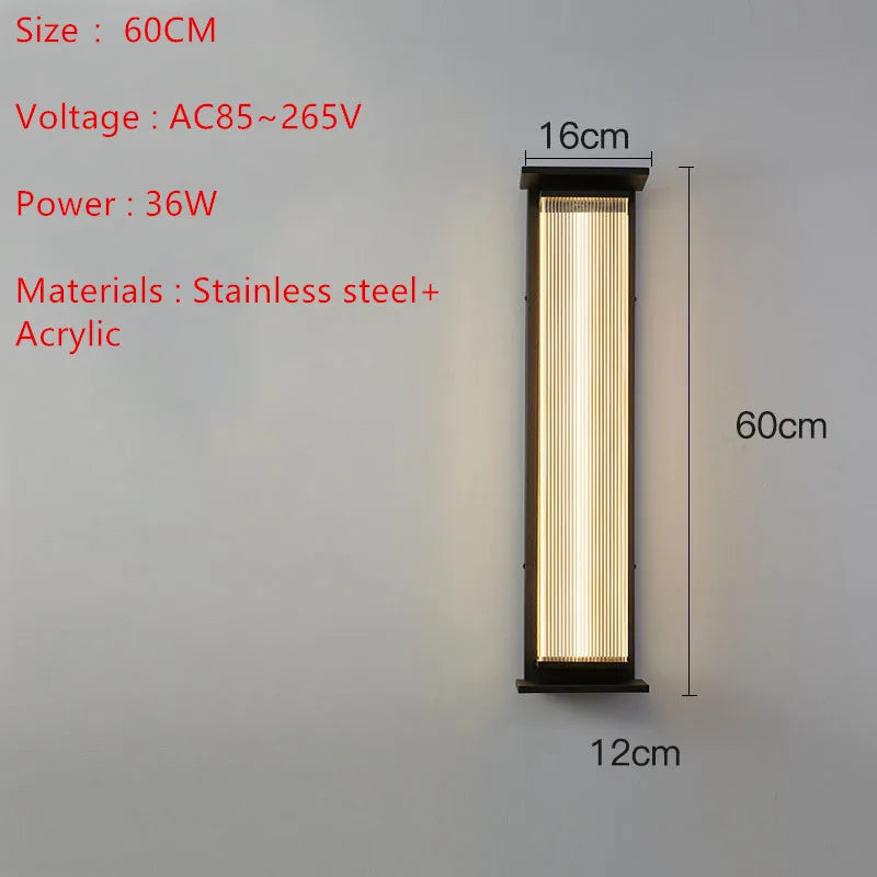 Minimalist LED WALL Light Outdoor Waterproof