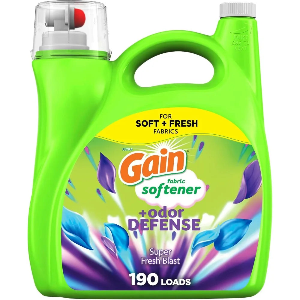 2-in-1 Liquid Fabric Softener, 140 fl oz, 190 Loads