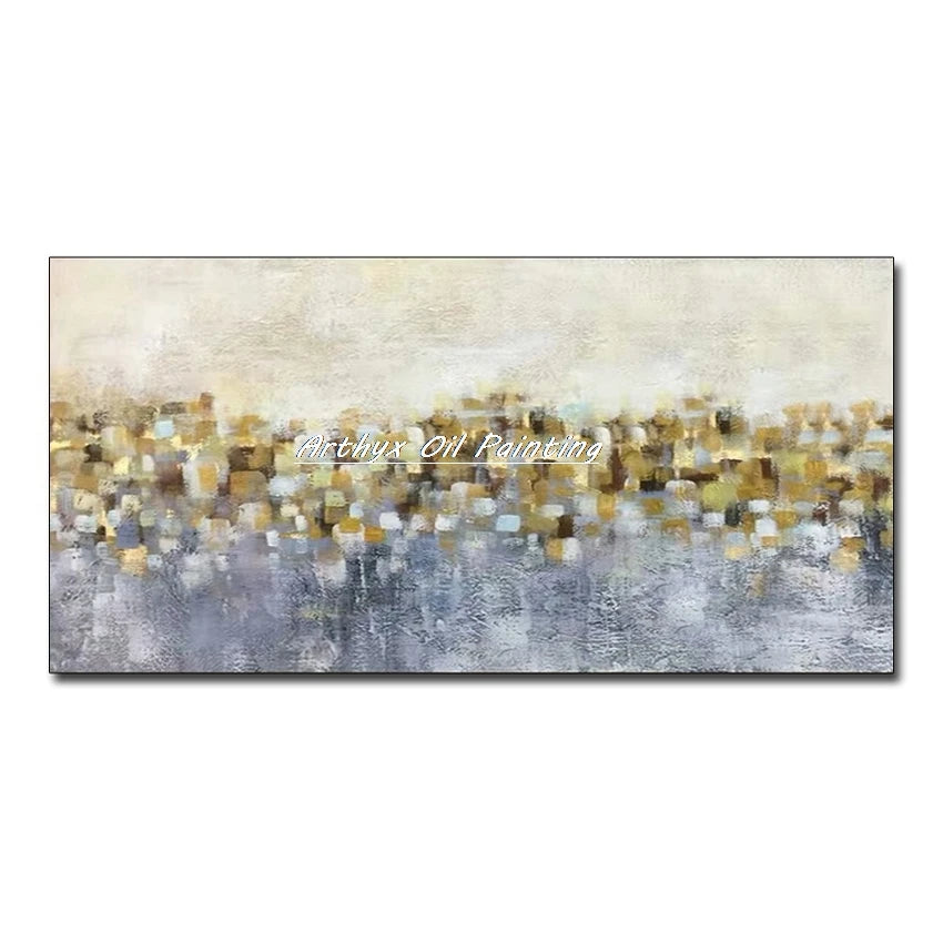 Large Abstract Tree Oil Painting on Canvas