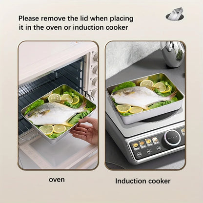 3PCS Stainless Steel Food Containers