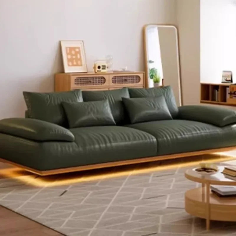 White Lazy Sofa – Mid Century Designer Style