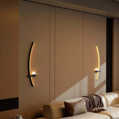 2-Pack Adjustable LED Wall Sconces – Modern Arched Bedside Lamps