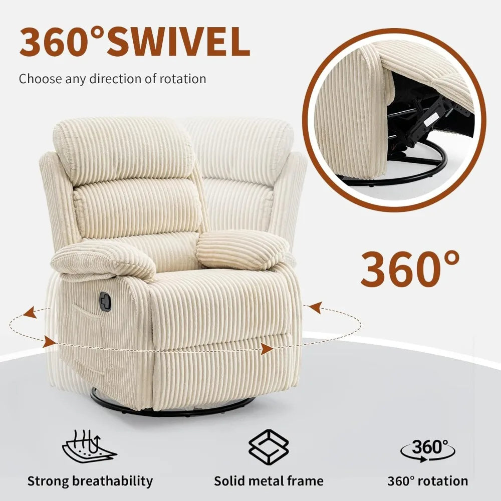 360° Swivel Rocker Reclining Chair