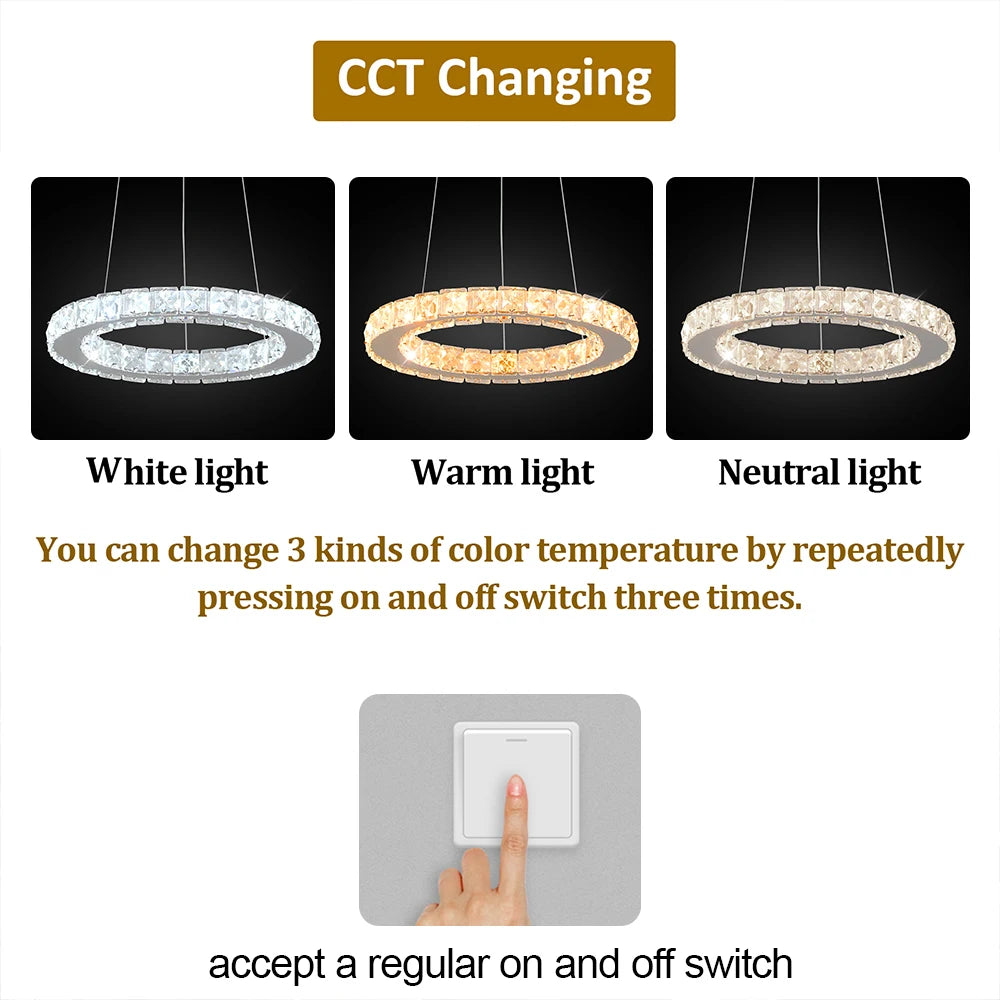 Luxury Crystal LED Pendant Light