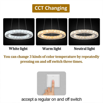 Luxury Crystal LED Pendant Light