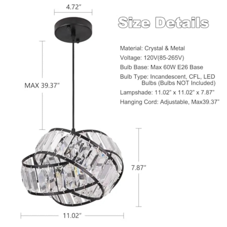 Modern Crystal Ring Chandelier