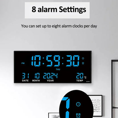 14" Large LED Digital Wall Clock
