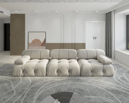 Modern Velvet Sectional Sofa-104/Inch