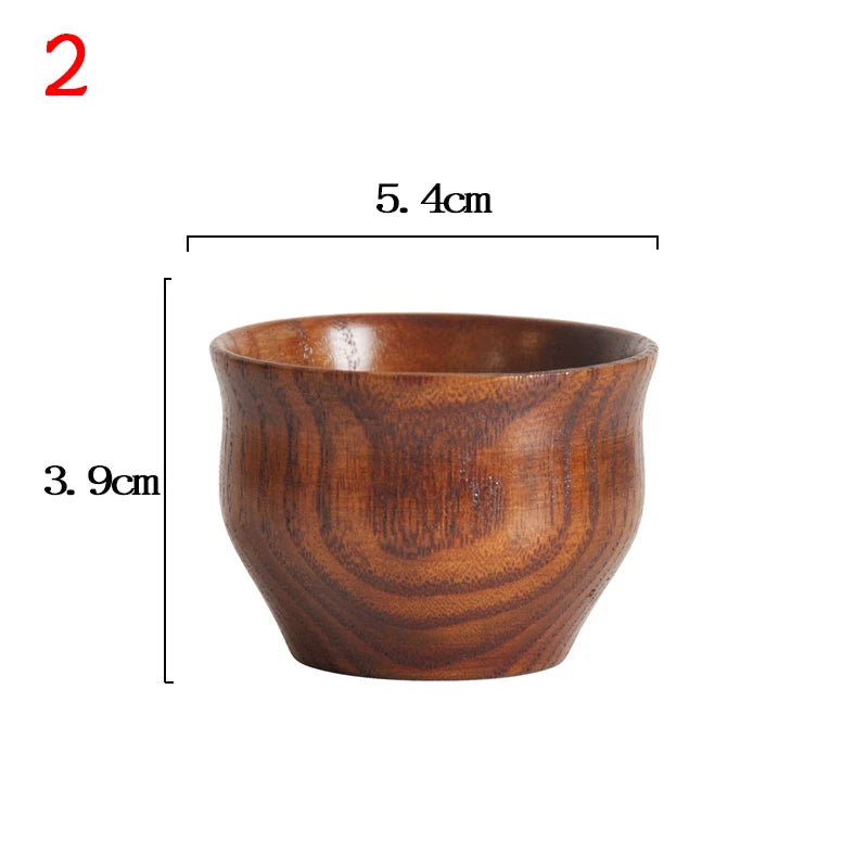 Wooden Big Belly Handmade Natural Spruce Wood Cups
