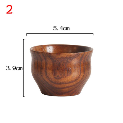 Wooden Big Belly Handmade Natural Spruce Wood Cups