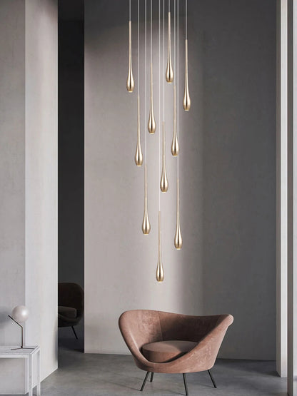 Nordic LED Staircase Pendant Chandelier