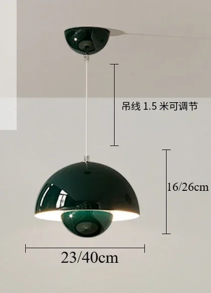 Nordic Macaron LED Mushroom Pendant Light