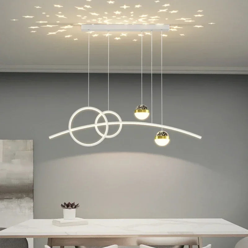 Long Strip Bar Pendant Lighting Fixture