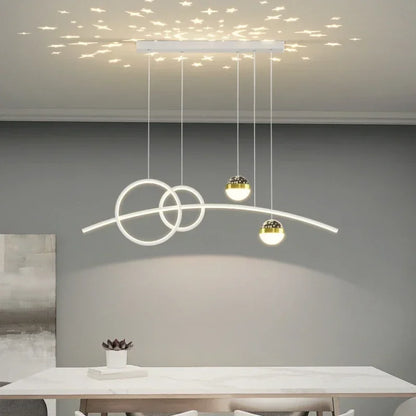Long Strip Bar Pendant Lighting Fixture