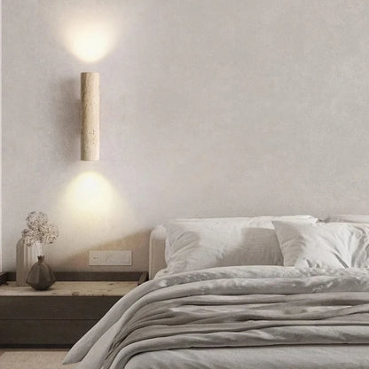 Wabi-Sabi Yellow Marble LED Wall Sconce