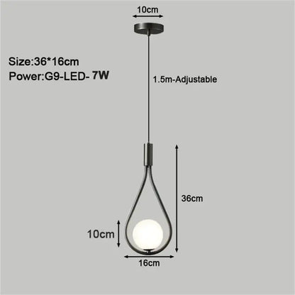 Black Copper Hanging Ceiling Light
