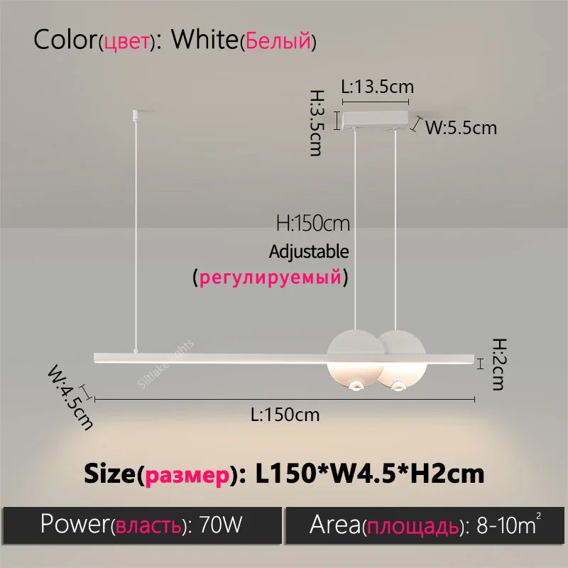 Minimalist LED Dining Room Pendant Light